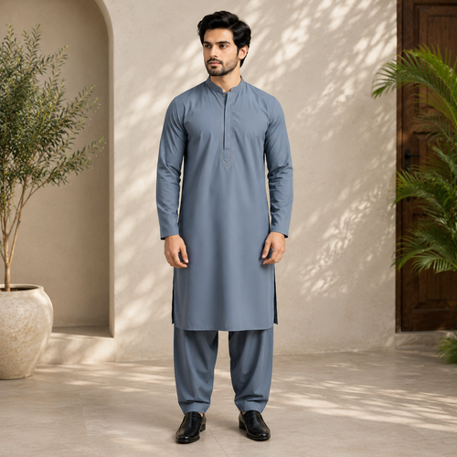 02 - Grey - Wash & Wear Unstitched