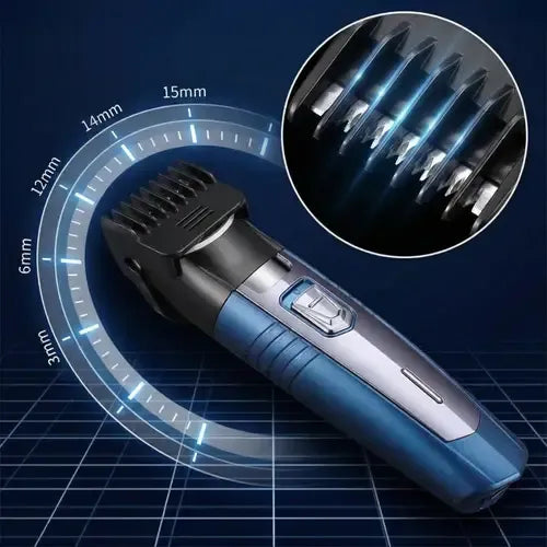 Kemei Blue 3in1 Hair Trimmer Kit